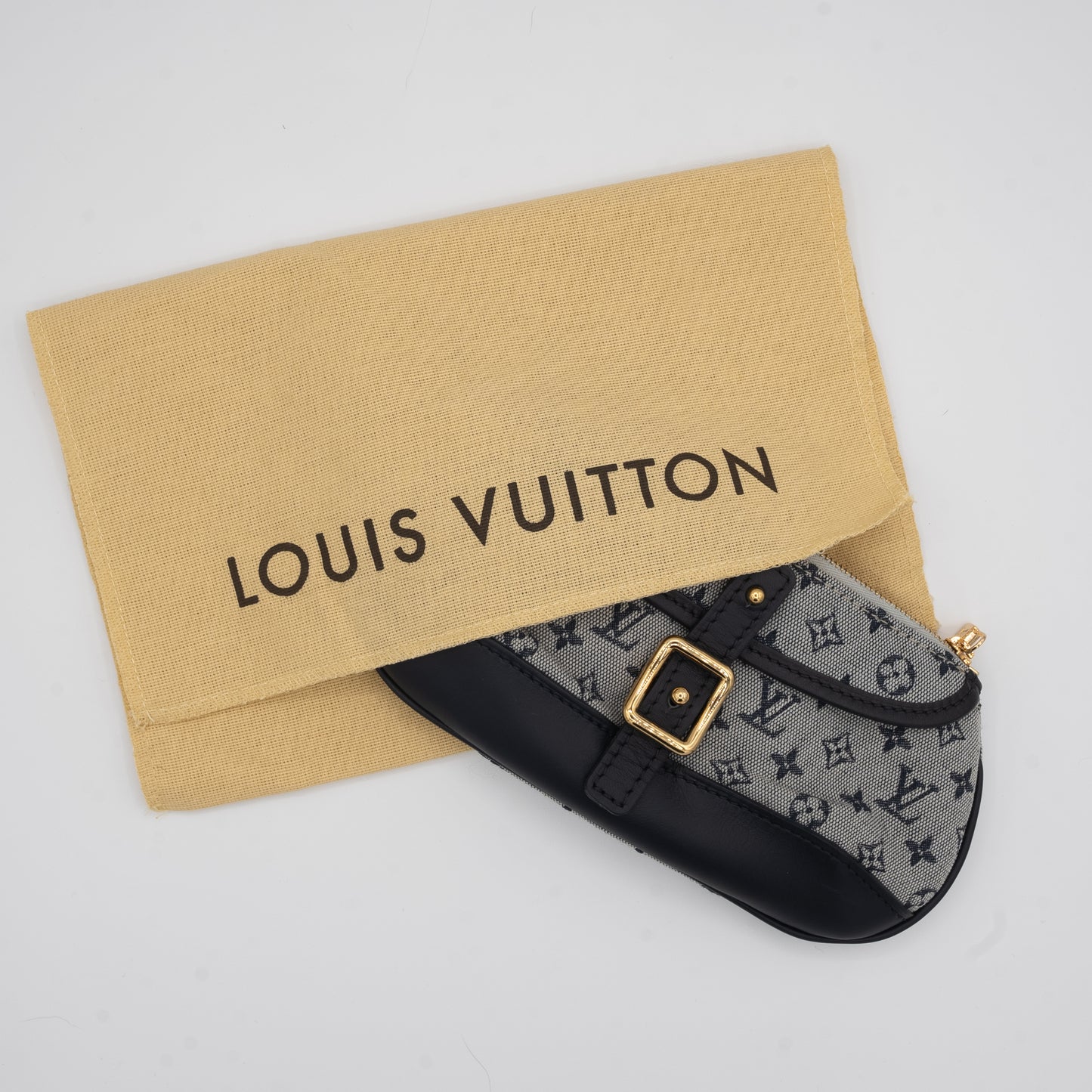 Louis Vuitton Mini Lin Anne Sophie Wallet Denim Leather