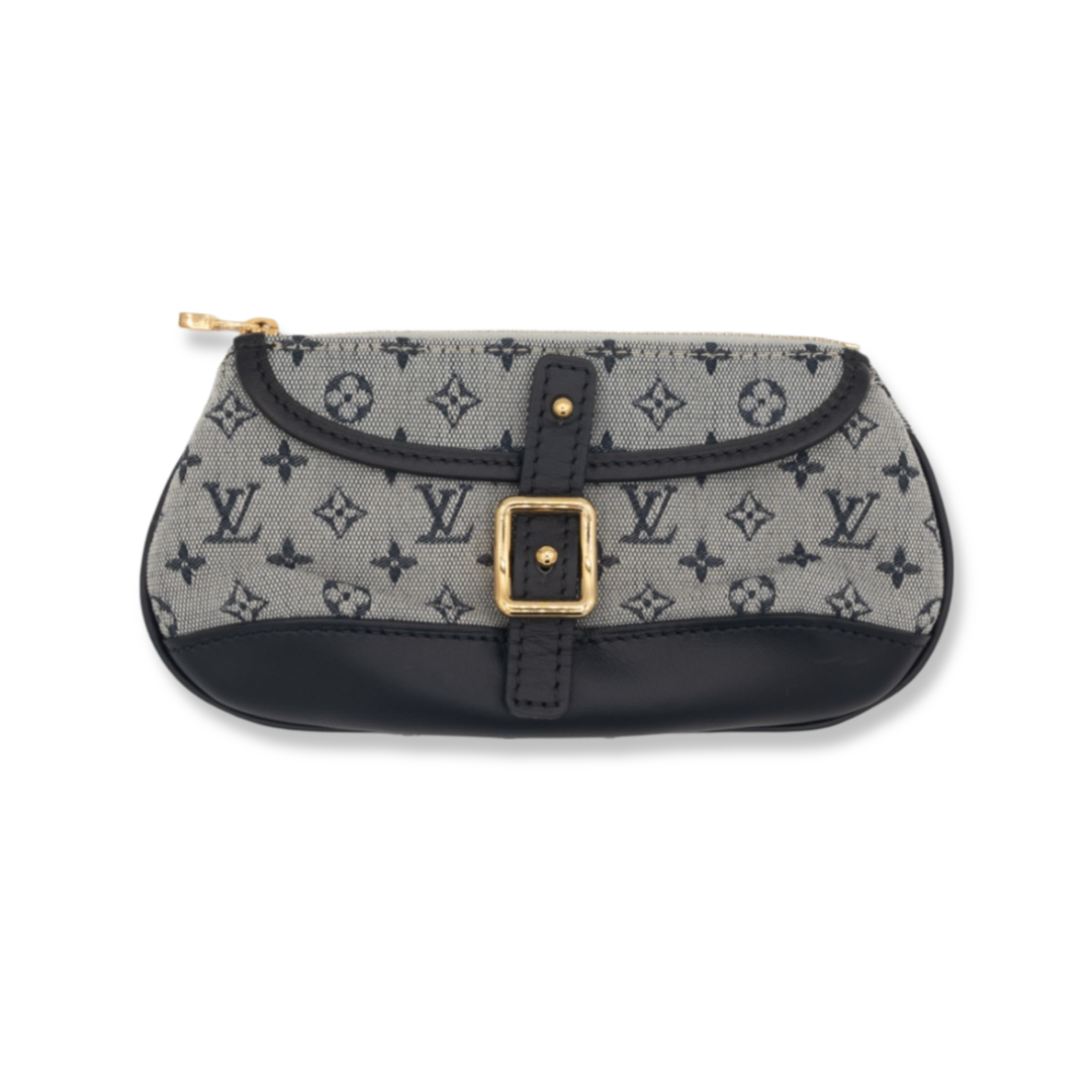 Louis Vuitton Mini Lin Anne Sophie Wallet Denim Leather