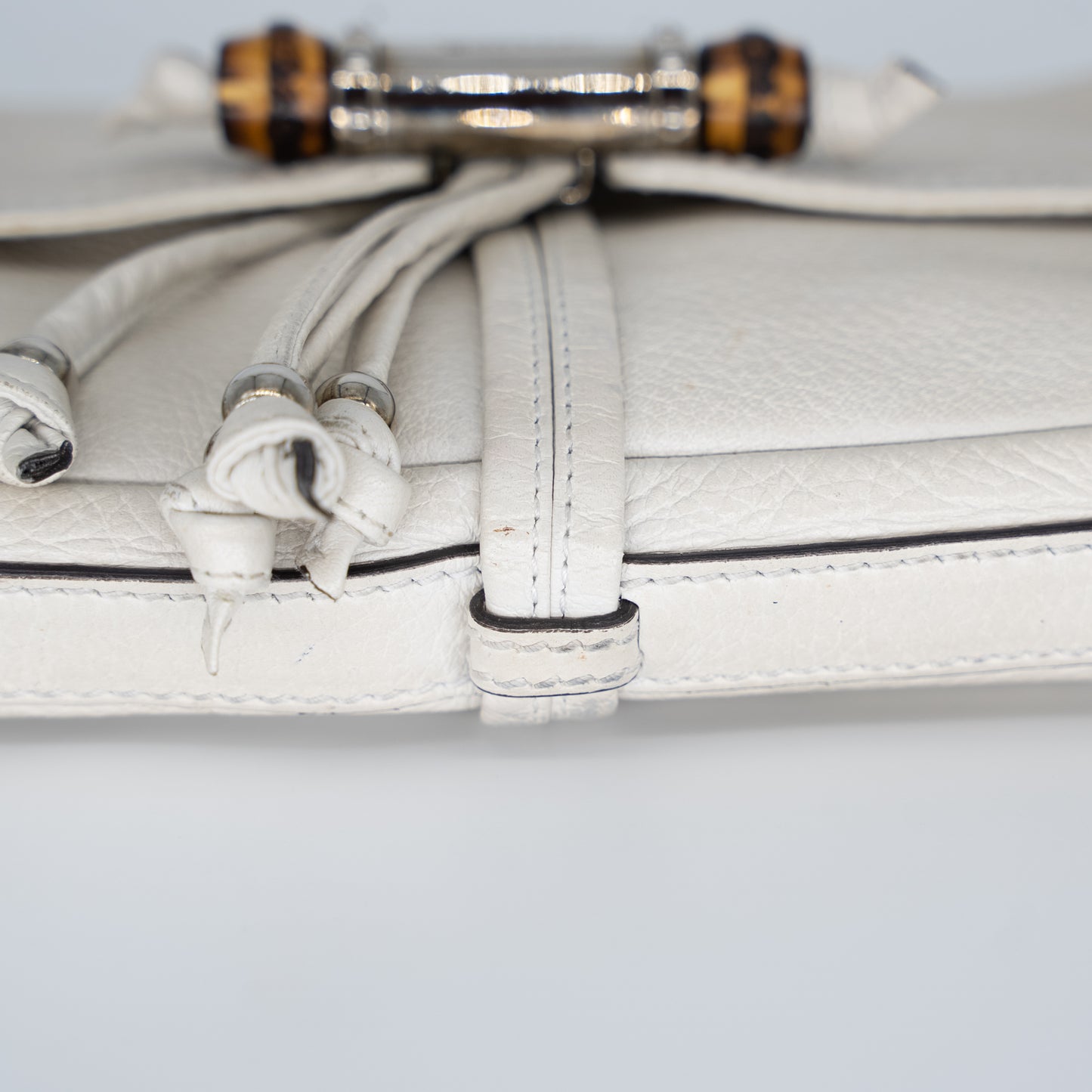 Gucci Bamboo + Leather Croissette Shoulderbag