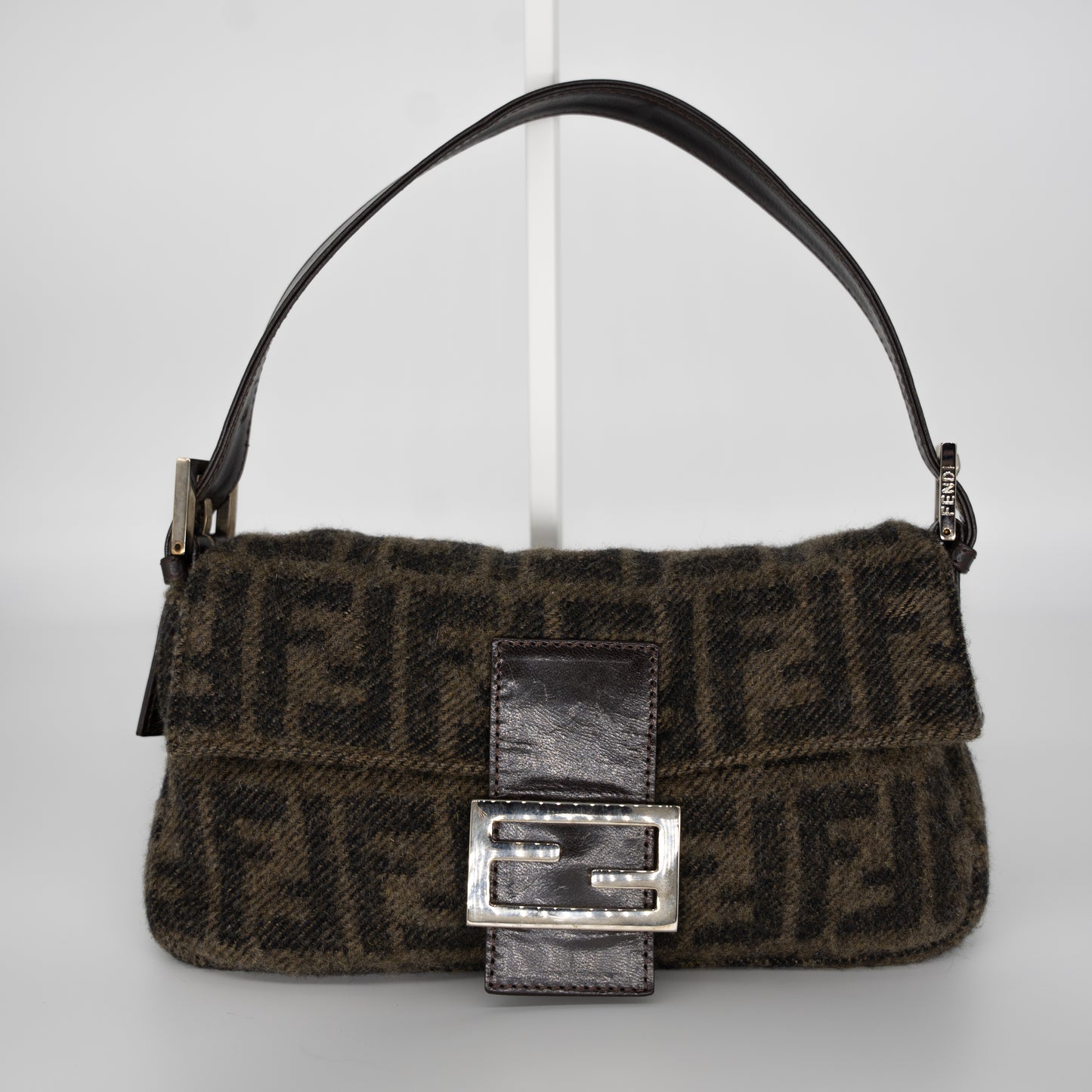 Fendi Baguette Wool Zucca