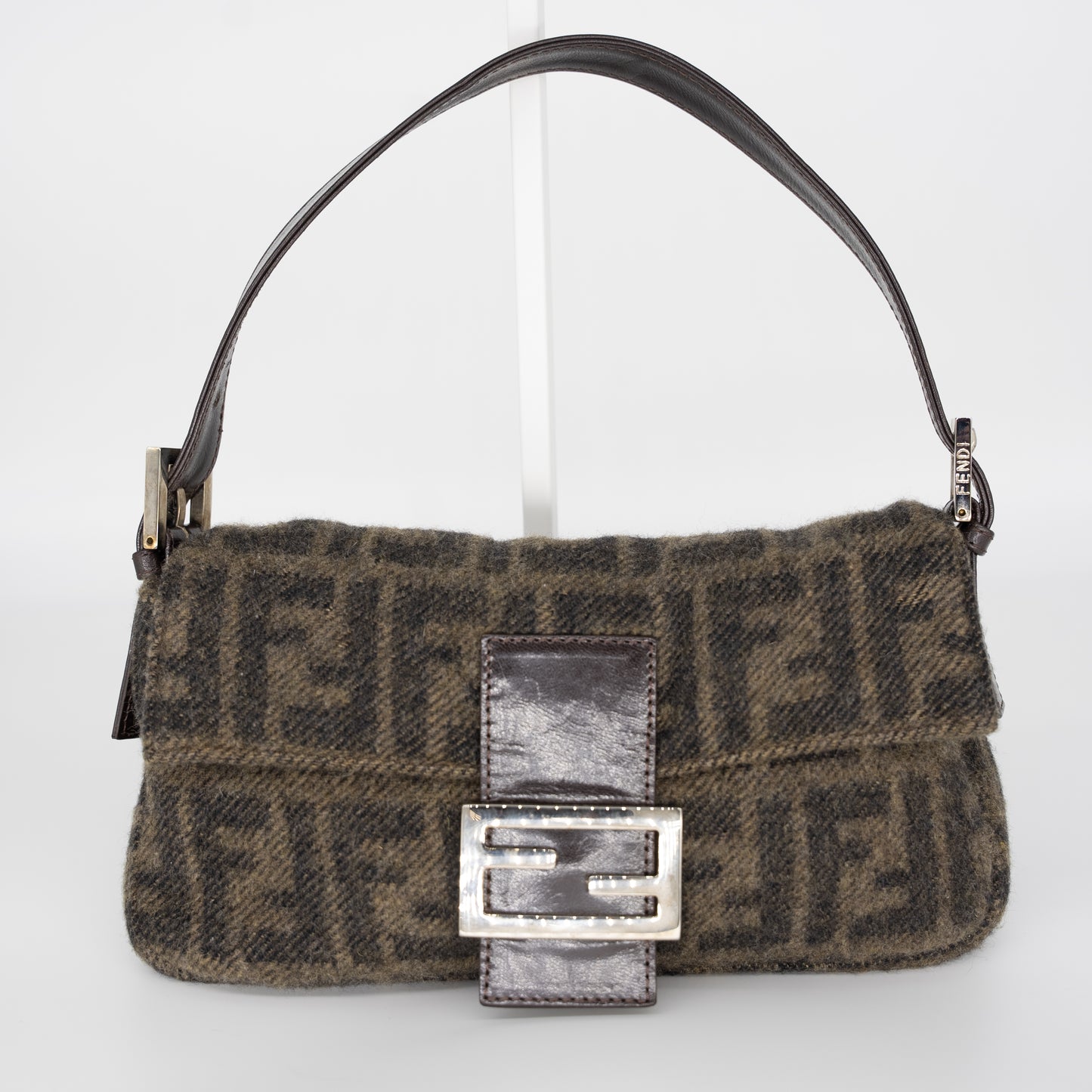 Fendi Baguette Wool Zucca