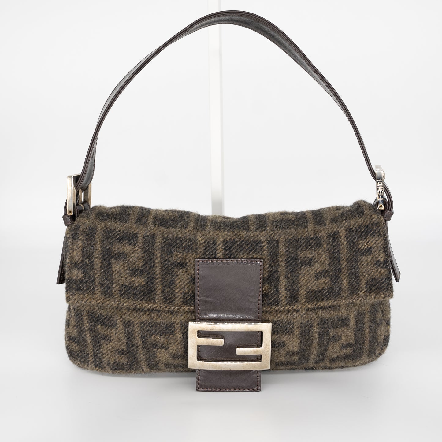 Fendi Baguette Wool Zucca