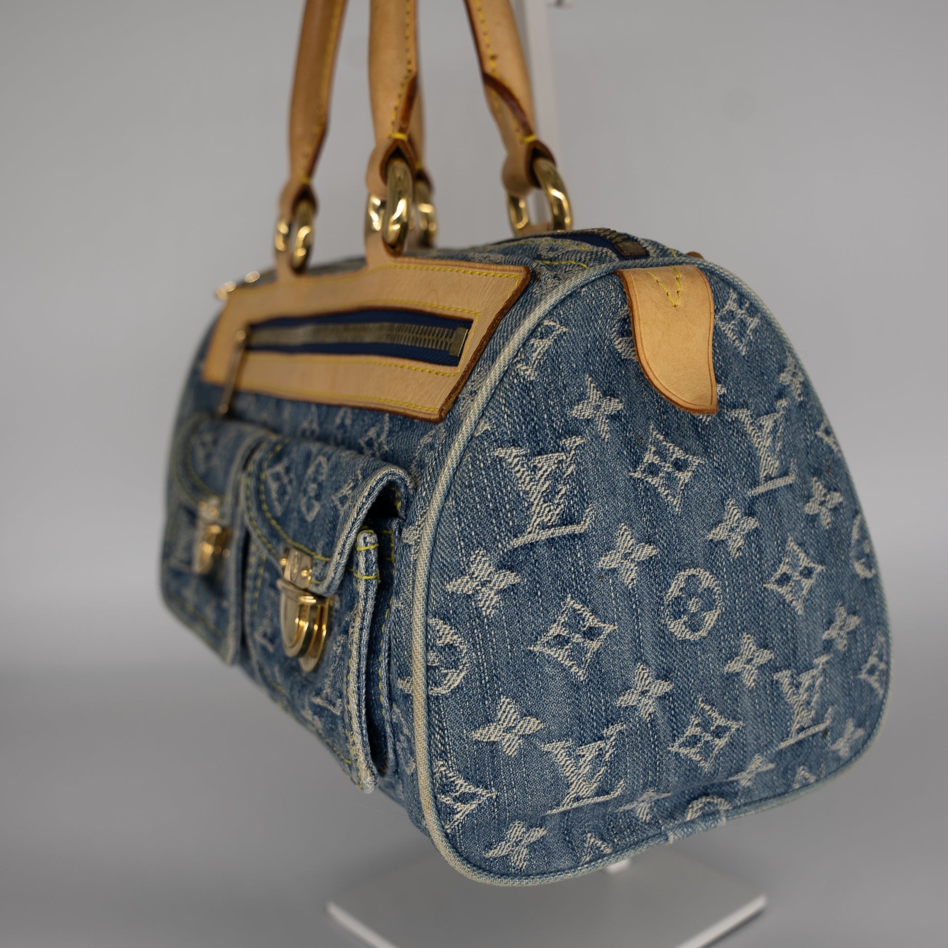 Louis Vuitton Neo Speedy Blue Denim ref.883370 - Joli Closet