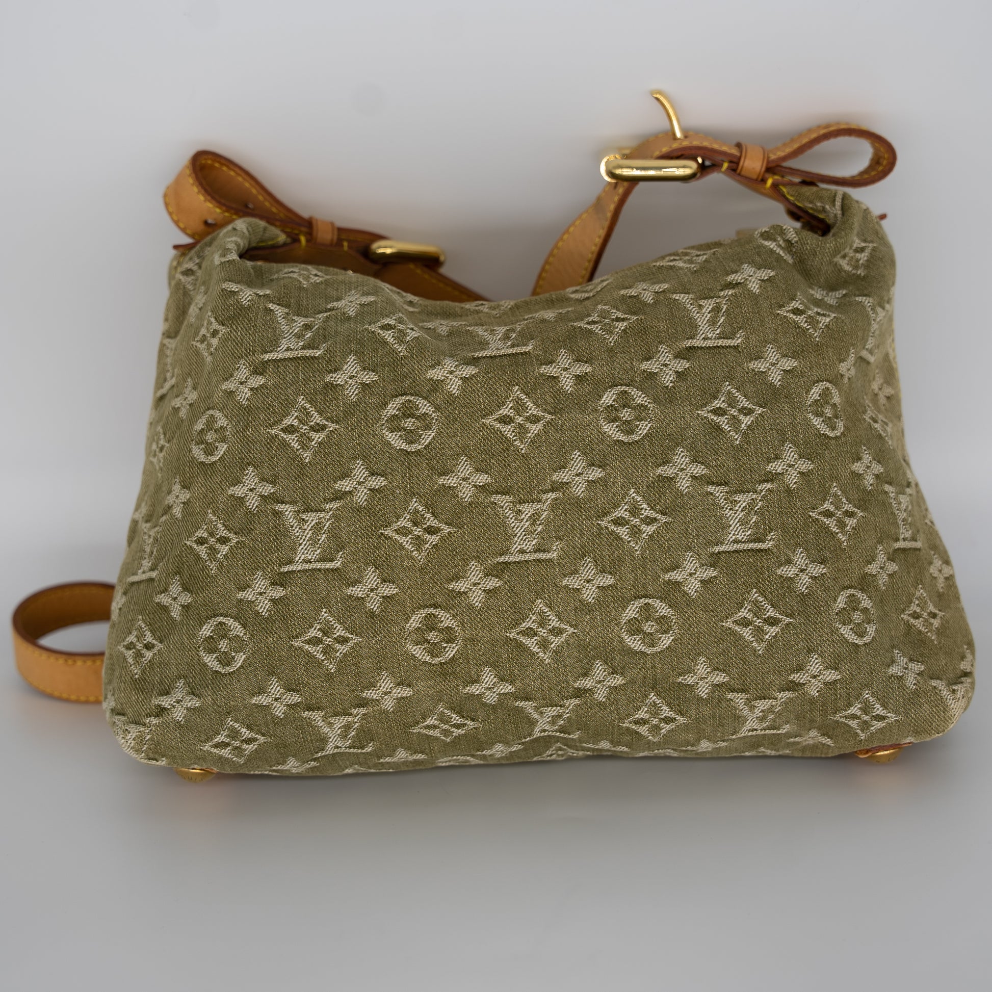 Baggy crossbody bag Louis Vuitton Green in Denim - Jeans - 29872311