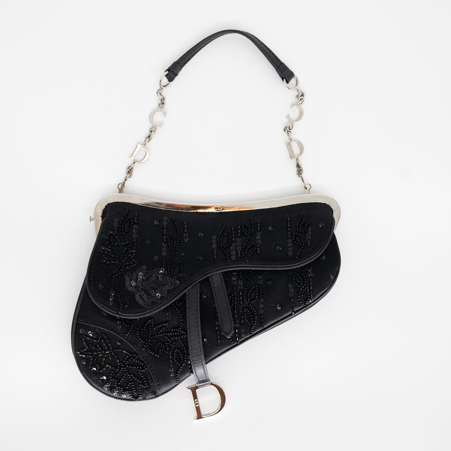 Christian Dior Limited Edition Embellished Saddle Bag