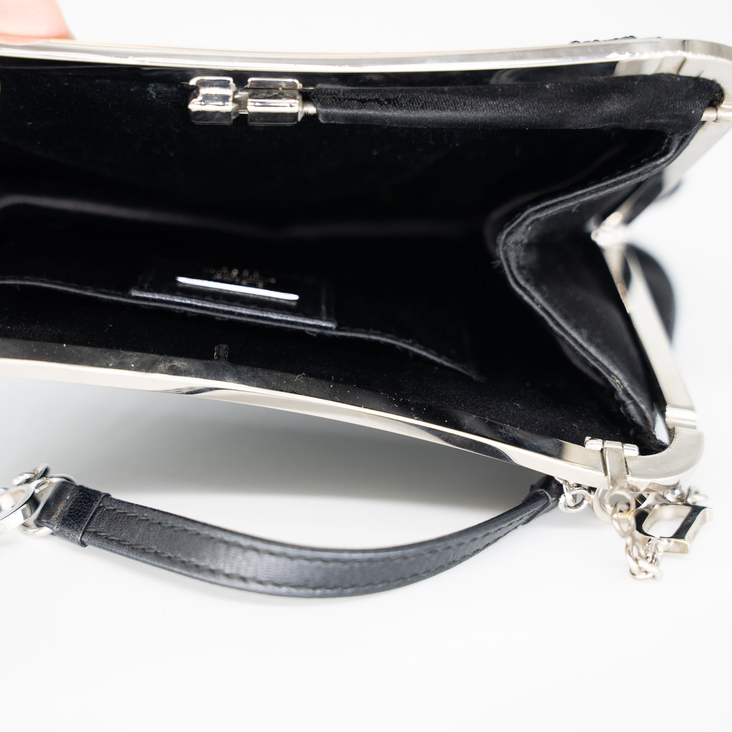 Christian Dior Embellished Beaded Black Mini Saddle Bag Limited Edition - Rare